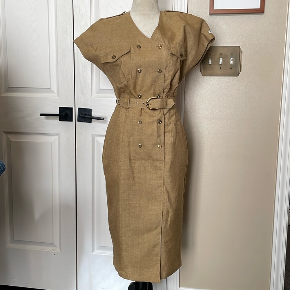 NWT Vintage Currents Utility Dress with Belt